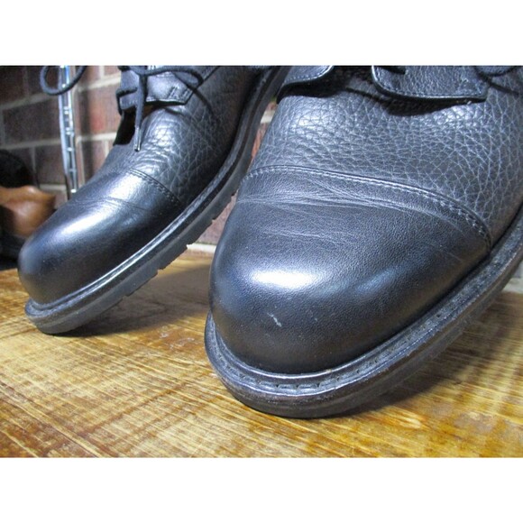 Mephisto Mens Melchior Black Leather Oxford Cap Toe Dress Shoes Goodyear Welt 11 main image 6